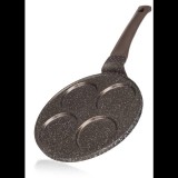 BANQUET GRANITE Dark Brown Tarkedlisütő, tapadásmentes felület, 4 lyukú, 26 cm (A25988)