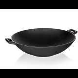 BANQUET Öntöttvas WOK serpenyő 36,5 cm, fekete EXCELLENT (A23157)