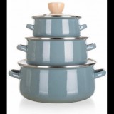 Banquet Zománcozott edénykészlet NATURAL Olive, 6 db (A20448)