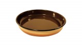 Bara és Bara Kft. Hagyományos zománcozott pitesütő forma, 36 cm, barna