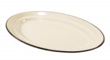 Bara és Bara Kft. Zománcozott ovális tányér, 30 cm