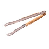Barbecook BC-ACC-7069 rozsdamentes acél fogó, gumifa nyél, 100% FSC, 40cm