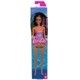 Barbie Beach baba lila színű, mintás fürdőruhában - Mattel