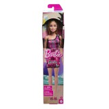 Barbie Chic szőke divatbaba rózsaszín, Barbie feliratú ruhában - Mattel