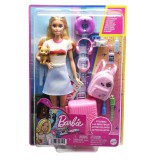 Barbie®: Dreamhouse Adventures utazó Barbie baba kiegészítőkkel - Mattel