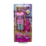 BARBIE - Fashionistas MATTEL Barbie Ken kötényben, szakács kiegészítőkkel és uzsonnával (MTJFV65)