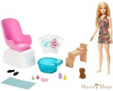 Barbie feltöltödés Körömstúdió játékszett