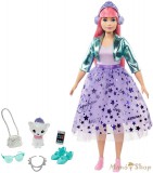 Barbie Princess Adventure Deluxe Hercegnő Daisy baba lila szettben