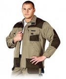 Barna Kabát FORMEN, 65% poliészter és 35% pamut