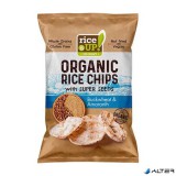 Barnarizs chips, 25 g, RICE UP "Bio", hajdinával és amaránttal