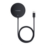 Baseus Apple iPhone Air simple mini4 asztali töltő (15w, wireless, gyorstöltő, magsafe, qi2) fekete