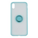 Baseus Apple iPhone XR gyűrűs szilikon tok (kék)