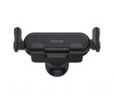 Baseus autós tartó (szellőzőre, gravitációs, 360°, töltő kialakítás, 5.4-6.7" méret) FEKETESUWX01000