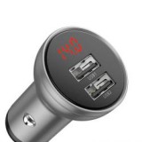 Baseus autós töltő, USB csatlakozás, 24W 4.8A (CCBX-0S)