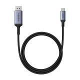 Baseus B0063370D111-00 USB-C 3.0 - DisplayPort 1.4 Kábel 1.5m - Fekete (B0063370D111-00)