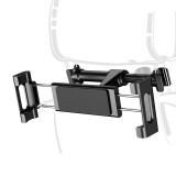 Baseus Backseat Autós tartó, Univerzális, 4.7 - 12.9" -os készülékekhez, fejtámlára szerelhető, 360°-ban forgatható, Fekete