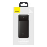 Baseus bipow kijelz&#337;s power bank ppbd050401 30.000mah, 20w, fekete (micro-usb kábel, 25cm)