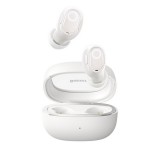 BASEUS BOWIE WM02+ bluetooth fülhallgató SZTEREO (v5.3, TWS, extra mini + töltőtok) FEHÉR