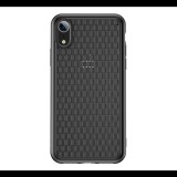 BASEUS BV 2. generációs szilikon telefonvédő (fonott minta) FEKETE [Apple iPhone XR 6.1] (WIAPIPH61-BV01)