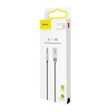 Baseus CABA01-01 audio kábel 0,5 M 3.5mm USB A típus Fekete