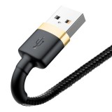 Baseus Cable USB Apple lightning 8-pin 2,4a Cafule calklf-bv1 1m aranyfekete
