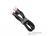 Baseus cafule kábel, USB lightning 2.4A, 1M, Szürke-Fekete