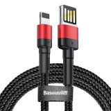 Baseus Cafule Lightning - USB (kétoldalas) kábel 1m fekete-piros (CALKLF-G91) (CALKLF-G91)