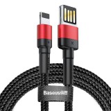 Baseus Cafule Lightning - USB (kétoldalas) kábel 1m fekete-piros (CALKLF-G91) (CALKLF-G91) - Adatkábel