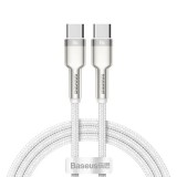 Baseus Cafule Series USB-C - USB-C adatkábel 100W – gyorstöltő kábel, 1m, fehér