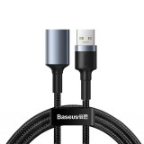 Baseus Cafule USB-A 3.0 hosszabbító kábel 1m fekete-szürke (CADKLF-B0G) (CADKLF-B0G) - USB hosszabbító