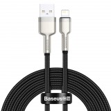 Baseus Cafule USB-A -  Lightning kábel 2m fekete (CALJK-B01) (CALJK-B01) - Adatkábel