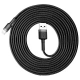 Baseus Cafule USB-A - Lightning kábel 3m fekete (CALKLF-RG1) (CALKLF-RG1)