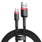 Baseus Cafule USB-A USB-C Cable 2m Black/Red CATKLF-C91