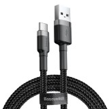 Baseus Cafule USB-A - USB-C töltőkábel 1m szürke-fekete (CATKLF-BG1) (CATKLF-BG1)