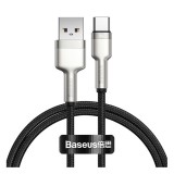 Baseus Cafule USB adat- és töltőkábel (A dugó - C dugó, 66W, 1 m, fekete)