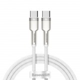 Baseus Cafule USB-C töltőkábel, 100 W, 1m, fehér (CATJK-C02) (CATJK-C02)