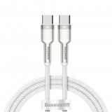 Baseus Cafule USB-C töltőkábel, 100 W, 1m, fehér (CATJK-C02) (CATJK-C02) - Adatkábel