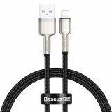Baseus Cafule USB-kábel a Lightning, 2,4A, 0.25m, fekete (CALJK-01) (CALJK-01) - Adatkábel