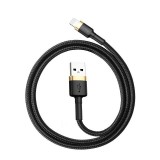 Baseus Cafule USB Lightning kábel 2A, 3m, arany-fekete (CALKLF-RV1) (CALKLF-RV1) - Adatkábel