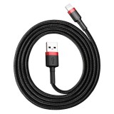 Baseus Cafule USB-Lightning töltőkábel 0.5m fekete-piros (CALKLF-A19) (CALKLF-A19) - Adatkábel