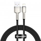 Baseus Cafule USB-Lightning töltőkábel, 2,4A, 1m, fekete (CALJK-A01) (CALJK-A01)