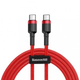 Baseus Cafule USB Type-C - USB Type-C QC3.0 cable 2m Red CATKLF-H09