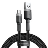 Baseus Cafule USB-USB-C töltőkábel  2A, 2m, szürke-fekete (CATKLF-CG1) (CATKLF-CG1) - Adatkábel