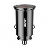 Baseus Circular autós töltő PD QC4.0 + 5A 30W, fekete (CCALL-YS01) (CCALL-YS01)