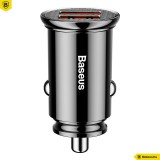 Baseus Circular Car Charger Black CCALL-YD01