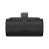 Baseus Compact 5000mAh 20W Powerbank beépített iPhone csatlakozóval, fekete
