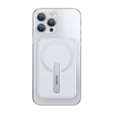 Baseus Crystal  iPhone 13 Pro Max mágneses kristályüveg tok, tartóval, átlátszó (ARCX000202) (ARCX000202) - Telefontok
