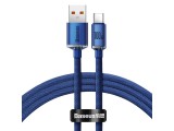 Baseus Crystal Shine Series USB-C kábel CAJY000403, 100W, 1.2m, kék