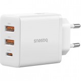 Baseus Cube Fast Charger 2U+C 30W EU Moon White P10111402213-00