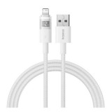 Baseus display ii adatkábel (usb - lightning, 2.4a, gyorstöltő, cipőfűző, led kijelző, 2m) fehér